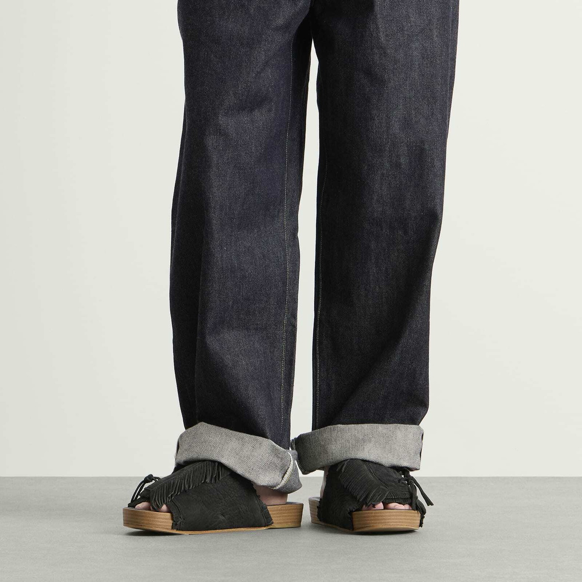Visvim Men's Christo Shaman Folk Sandal in Black