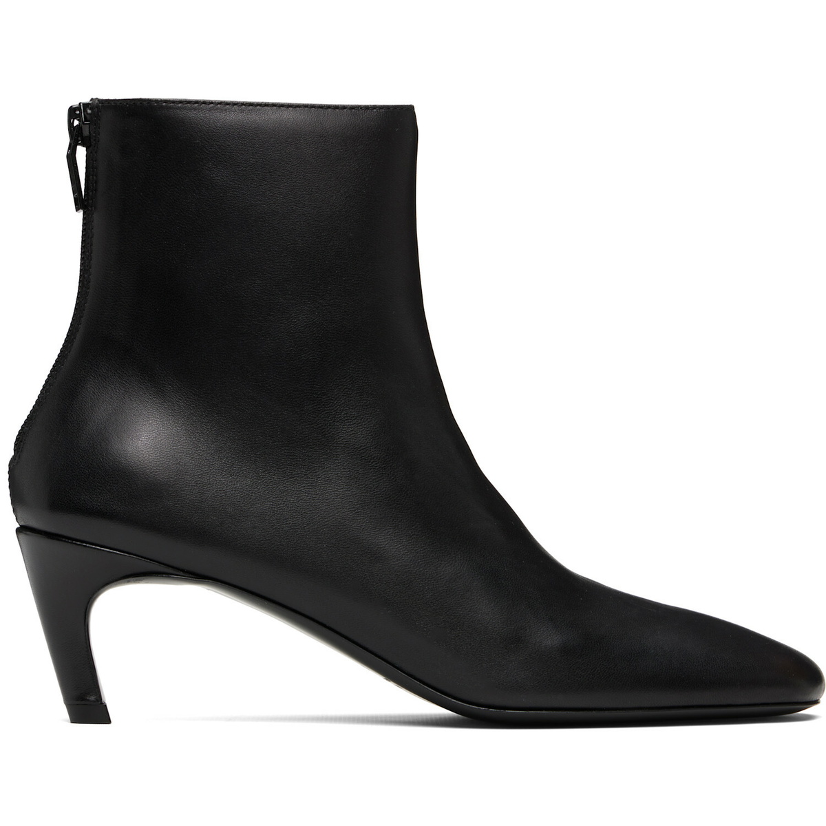TOTEME Black Soft Nappa Ankle Boots