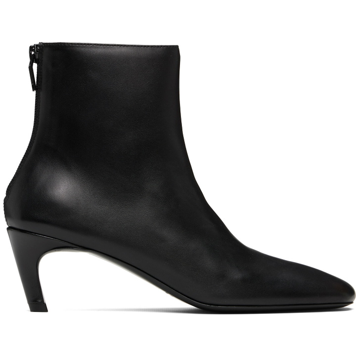 Photo: TOTEME Black Soft Nappa Ankle Boots