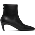 TOTEME Black Soft Nappa Ankle Boots