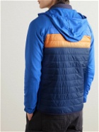 Cotopaxi - Capa Logo-Print Quilted Recycled-Nylon Ripstop Hooded Jacket - Blue