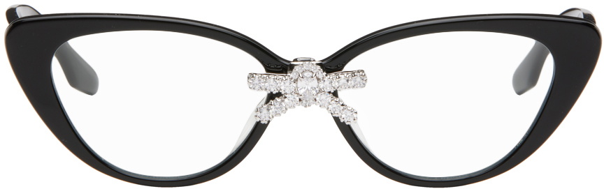 SHUSHU/TONG Black YVMIN Edition Gemstone Bow Glasses Shushu/Tong