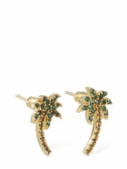 PALM ANGELS Palm Crystal & Brass Clip-on Earrings