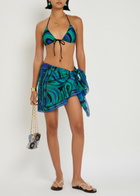 Pucci Printed Halterneck Bikini top Multi Print