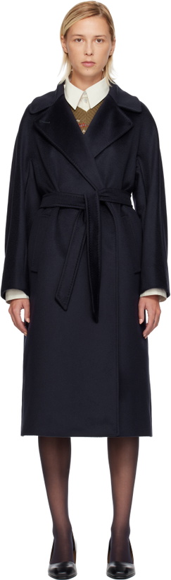 Photo: Weekend Max Mara Navy Resina Coat