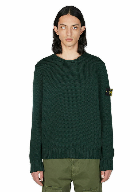 Photo: Stone Island - Compass Patch Sweater in Green