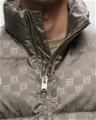 Misbhv Nylon Monogram Puffer Grey - Mens - Down & Puffer Jackets