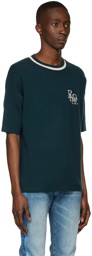 Rhude Green Knit Mock T-Shirt