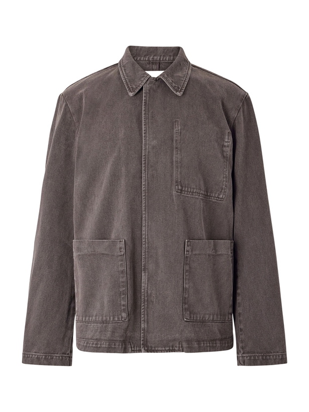 Photo: Amomento - Garment-Dyed Denim Jacket - Brown