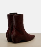 Khaite Sybil calf hair ankle boots