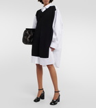 Maison Margiela - Illusion wool and cotton minidress