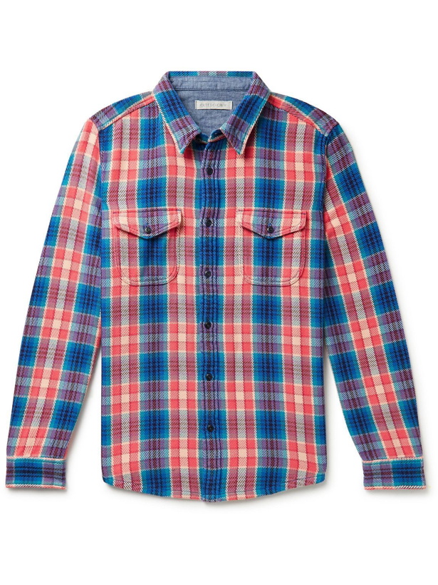 Photo: Outerknown - Checked Organic Cotton-Twill Shirt - Blue