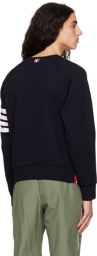 Thom Browne Navy 4-Bar Sweatshirt