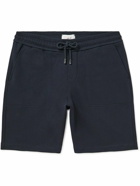 Mr P. - Straight-Leg Organic Cotton-Jersey Drawstring Shorts - Blue