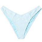 Frankies Bikinis Women's Enzo Crinkle Bottom in Ice Blue