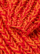 Séfr - Sol Oversized Cable-Knit Wool Sweater - Orange