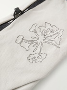 Portal - Borders Embroidered Ripstop-Trimmed Mesh Belt Bag - Neutrals