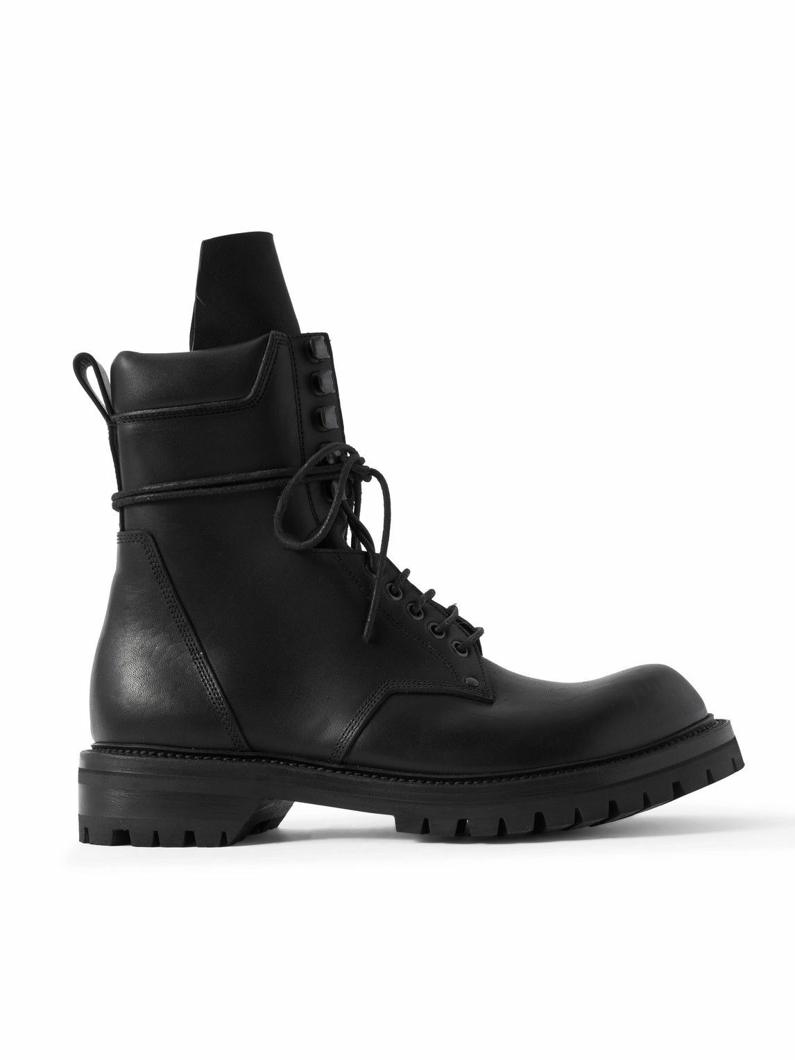 Rick Owens Black Sliver Platform Kowboy Boots Rick Owens