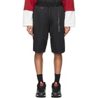 mastermind WORLD Black Debossed Skull Shorts