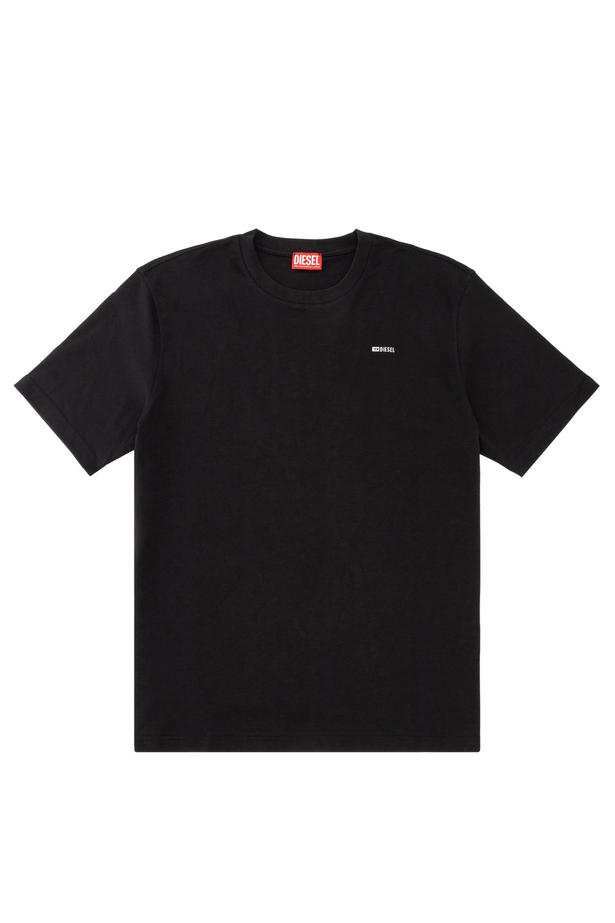 Diesel T-shirt with red Oval D - T-Shirts Mens in Black Diesel