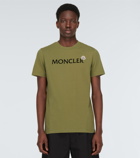 Moncler - Embroidered cotton jersey T-shirt