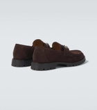 Gucci Horsebit suede loafers