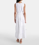 Heidi Klein White Bay linen midi dress
