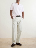 Noah - Logo-Embroidered Cotton-Piqué Polo Shirt - Pink
