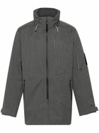 Descente ALLTERRAIN Grey Concealed-Hood Lightweight Jacket