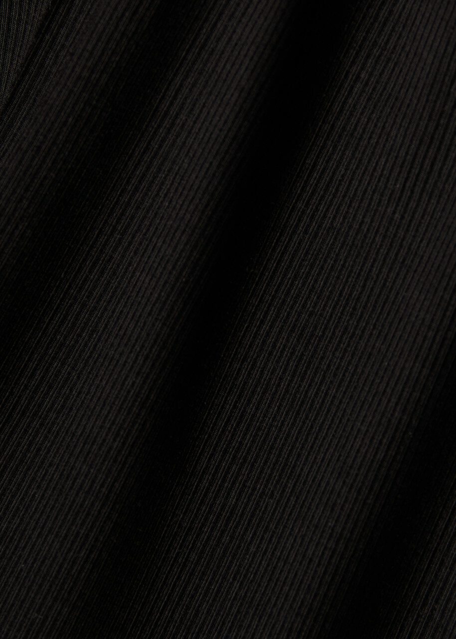 Tala 365 Ribbed Stretch-modal top Black