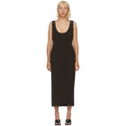 Situationist Brown Asymmetric Slip Dress