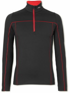 Kjus - Logo-Appliquéd Stretch-Jersey Half-Zip Ski Base Layer - Black