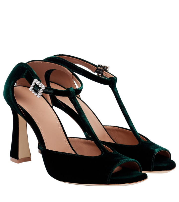 Photo: Malone Souliers Nomi 90 velvet sandals