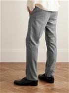 Agnona - Slim-Fit Wool and Cashmere-Blend Flannel Trousers - Unknown