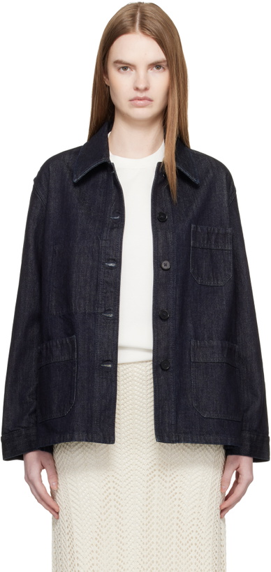 Photo: Jil Sander Gray Lightweight Denim Jacket
