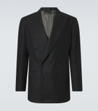 Saman Amel Prince of Wales check wool flannel blazer