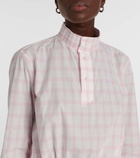 Loewe Checked cotton top