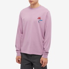 By Parra Men's Long Sleeve Cloudy Star T-Shirt in Lavender