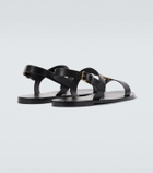 Saint Laurent Cassandre leather sandals