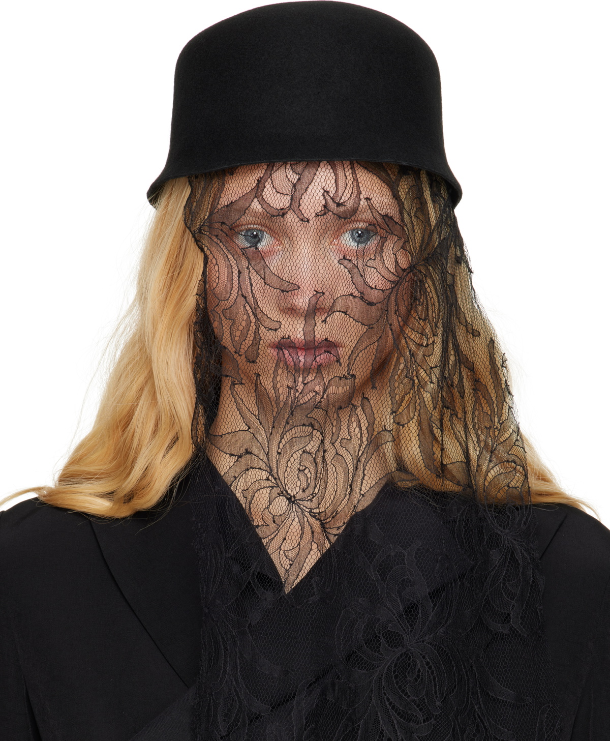 YOHJI YAMAMOTO Black Felt Hat