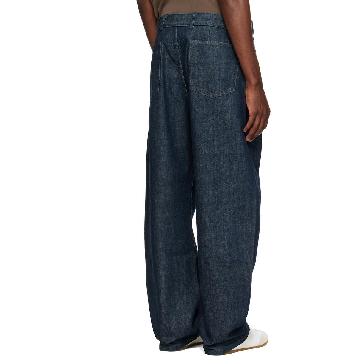 LEMAIRE Blue Twisted Belted Jeans