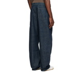 LEMAIRE Blue Twisted Belted Jeans