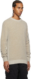 C.P. Company Beige Knit Fleece Sweater