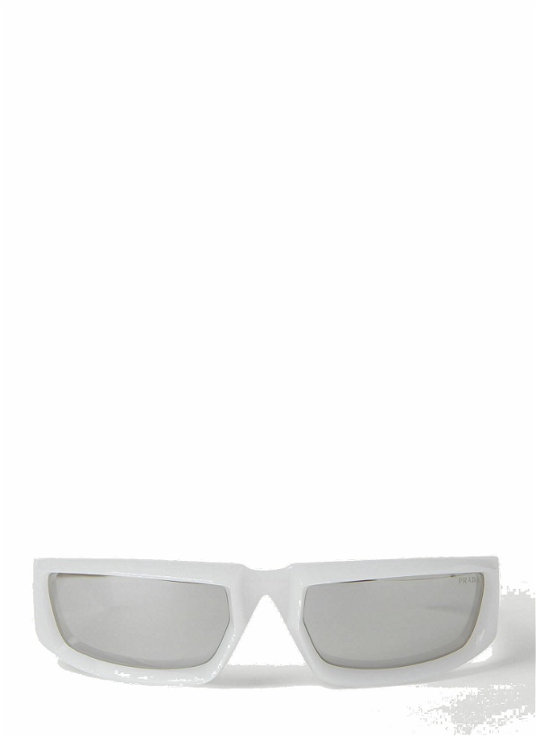 Photo: Prada - D-Frame Sunglasses in White