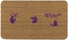 Off-White Brown & Purple Man Swimming Door Mat
