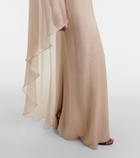 Tom Ford Caped satin gown