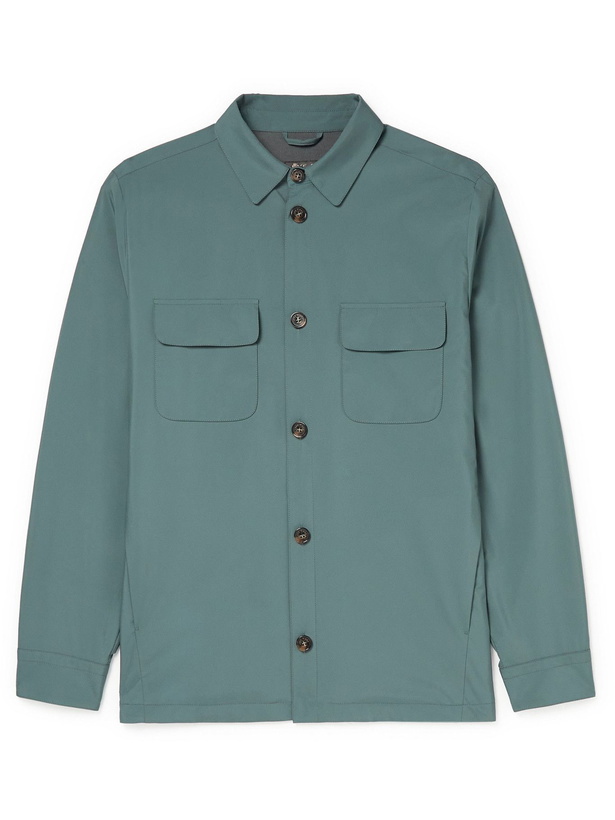 Photo: LORO PIANA - WindWish Overshirt - Blue