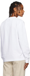 AMI Paris White Ami de Cœur Long Sleeve T-Shirt