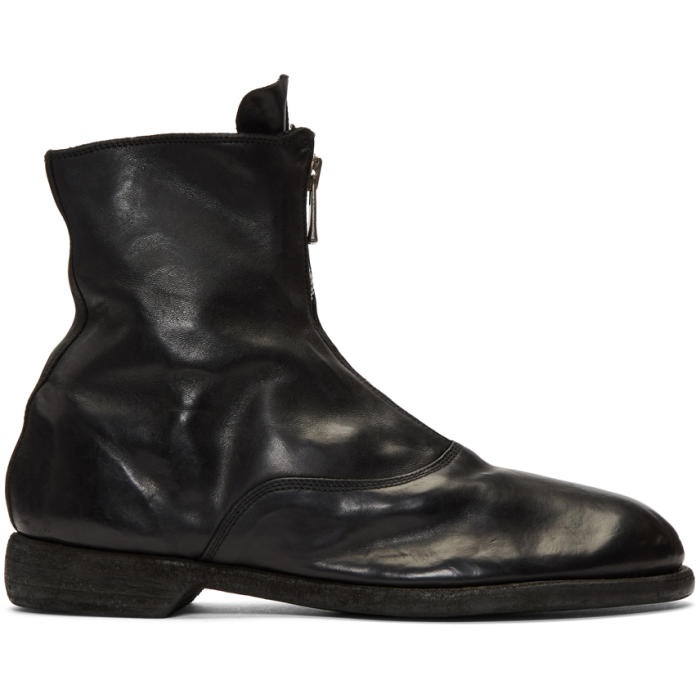 Photo: Guidi Black Front Zip Boots