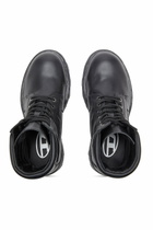 Diesel D-Hammer - Combat boots in leather - Boots Mens in Black